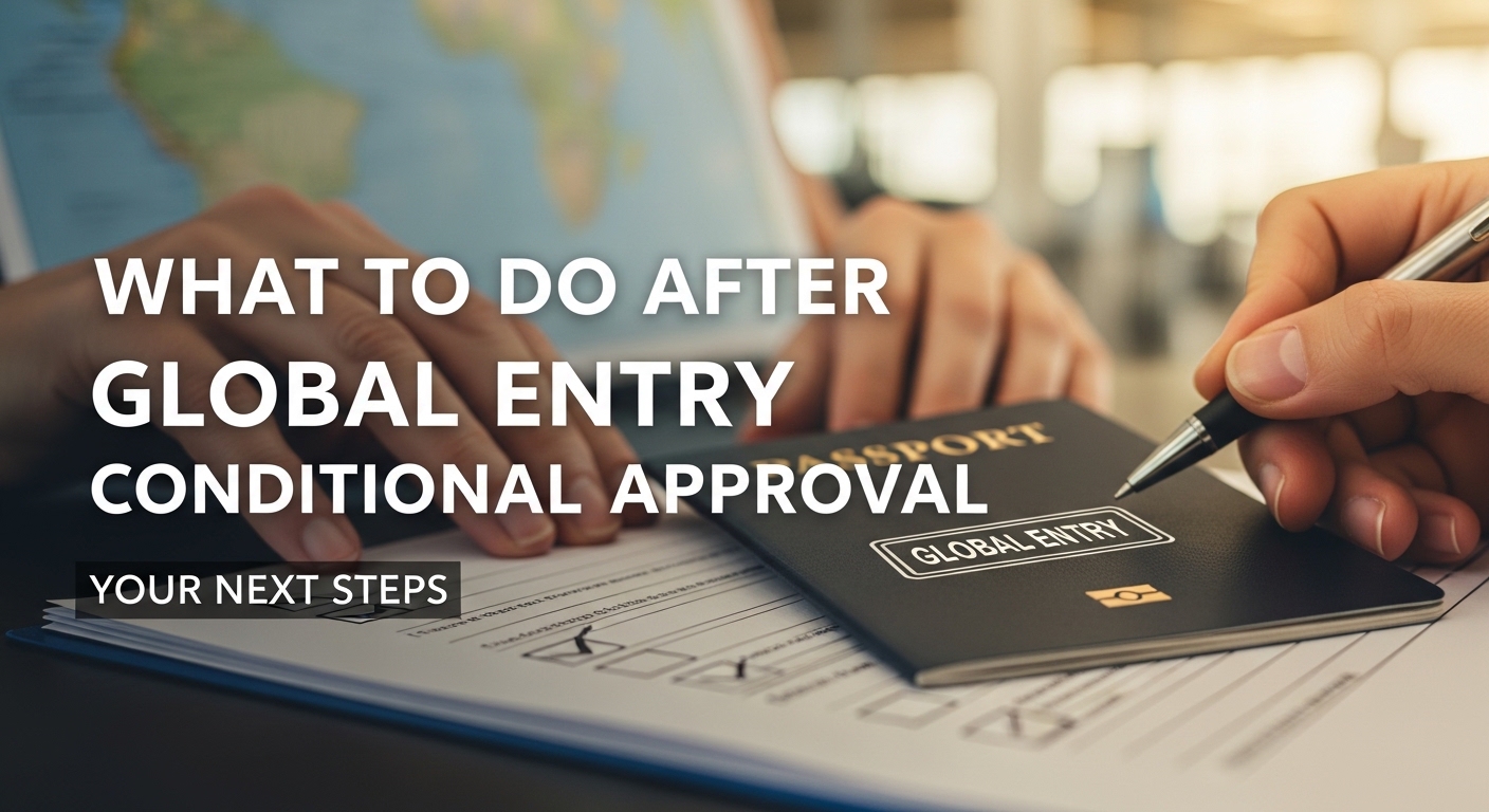 What to do after Global Entry conditional approval