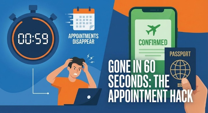 Global Entry appointment disappearing quickly in 60 seconds